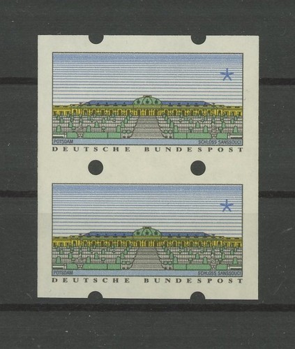 BRD ATM ABART 2. AUSGABE PAAR UNGESCHNITTEN ** ERROR VARIETY !! m1554 - Afbeelding 1 van 2
