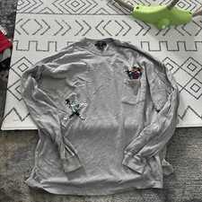 Vintage 1995 Warner Bros Looney Tunes Embroidered Longsleeve Shirt Size 2XL
