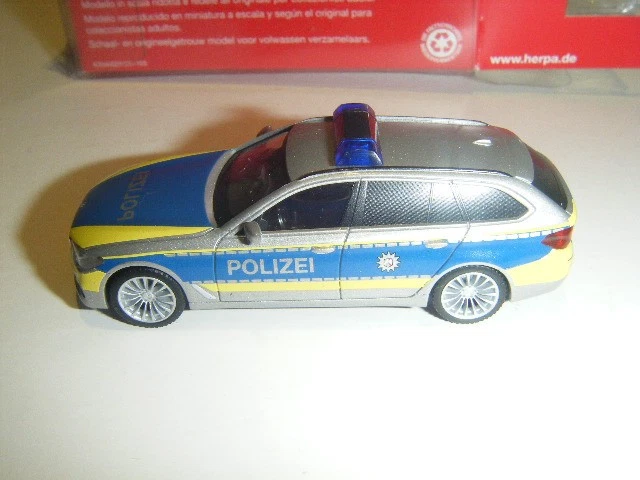 Herpa 095006 BMW 5er Touring Autobahn Polizei NRW Einsatzfahrzeug - Bild 4 von 4