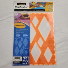 Fiskars Shape Template Plastic Orange Diamonds - 1 Pinking Border
