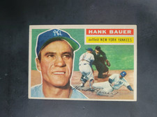 1956 Topps #177 Hank Bauer gray back NY Yankees EX/NM ⚾🎇📈