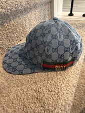 Gucci x Palace GG-P Monogram Denim Baseball C...