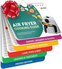 Air Fryer Cheat Sheet Magnets Cooking Guide Booklet - Air Fryer Cookbooks - Air 