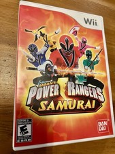 Saban's Power Rangers Samurai Nintendo Wii Game w/ Manual Namco Bandai Action