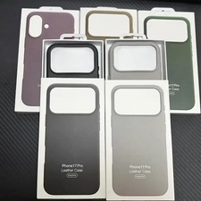 For Apple Magsafe Leather Case for IPhone 17 Pro Max 17 Air Case Wireless Chargi
