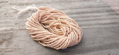 Czech Preciosa Opaque Terra Blush Pearl Rocaille Seed Beads, Size 11
