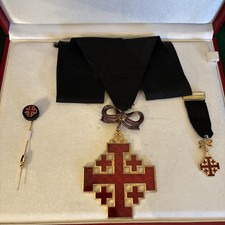 Order of Knights the Holy Sepulchre in Jerusalem Lady Commander Medals Mason