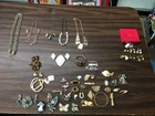 vintage /modern lot of costume jewelry bracelets pins earrings necklaces etc