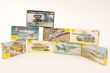 HELLER, un lot de 6 maquettes d'avions + 2 chars vintages à monter 1:72 lot N°44