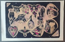 Paul Rogers, Vintage, Traditional, Tattoo Flash Old Shop Copy, Spartanburg, SC