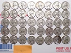 Washington Quarter Roll of 40 Coins 90% Silver ~ Under Melt! #2