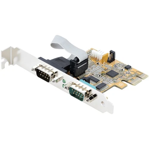 StarTech.com 2-Port PCI Express Serial Card Dual Port PCIe to RS232 DB9 Serial C