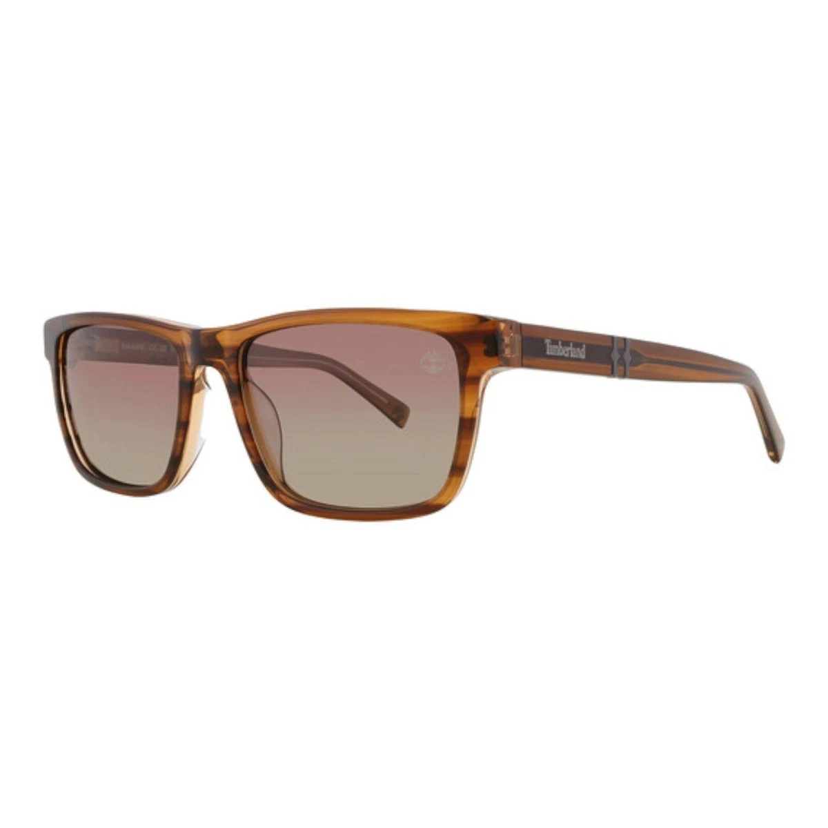 Timberland TB00020-48H-55 Mens Sunglasses Brown Horn Frame Brown Polarised
