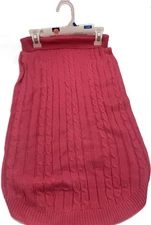 Top Paw - Bright Pink Cable Knit Turtleneck Sweater For Dogs - Size X-Large