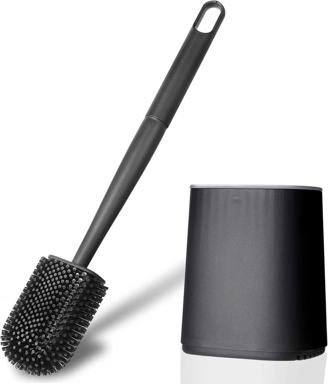 Brosse WC flexible en silicone pour un nettoyage en profondeur des zones difficiles