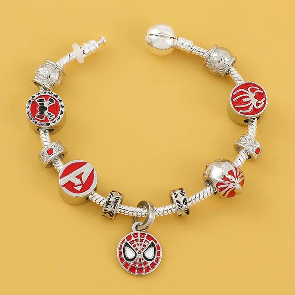 Dijes Cuentas de Cristal Pulsera Colgante Brazalete Star Wars Pulsera Mujer Joyería A Foto 4 de 4