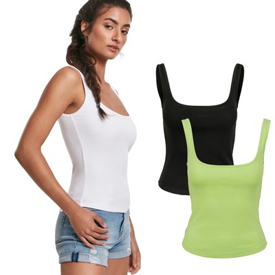 Urban Classics Ladies - Wide Neck Stretch Tank Top