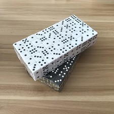 10pcs High Quality 14mm Six Sided Dice Black And White Square Corner Dice Set Pu