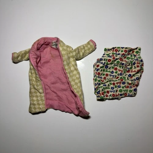 Vintage Barbie Midge 1965 Poodle Parade Olive Green Pink Jacket Fashion 1643