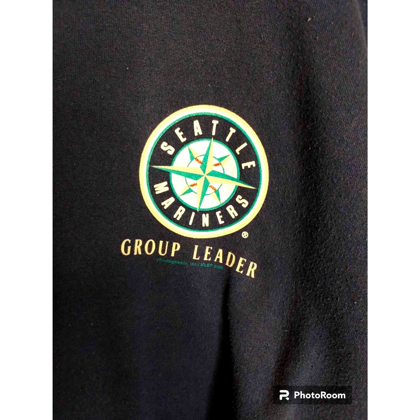 Seattle Mariners Navy Blue Pullover Sweatshirt Si… - image 3