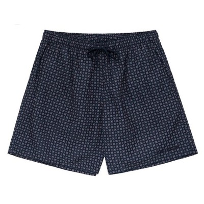 Aime Leon Dore Mens Foulard Navy Medallion Print Swim Trunks Board