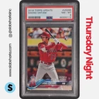 2018 TOPPS UPDATE #US285 SHOHEI OHTANI RC ROOKIE DEBUT PSA 8