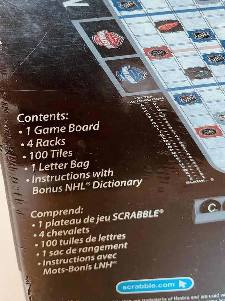 Scrabble NHL Collector’s Edition 2009 Sealed Board Game Hasbro USAopoly Hockey - Image 4 of 4