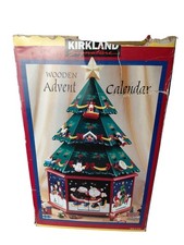 Kirkland Signature Wooden Advent Calendar Christmas Tree 20" With Ornaments