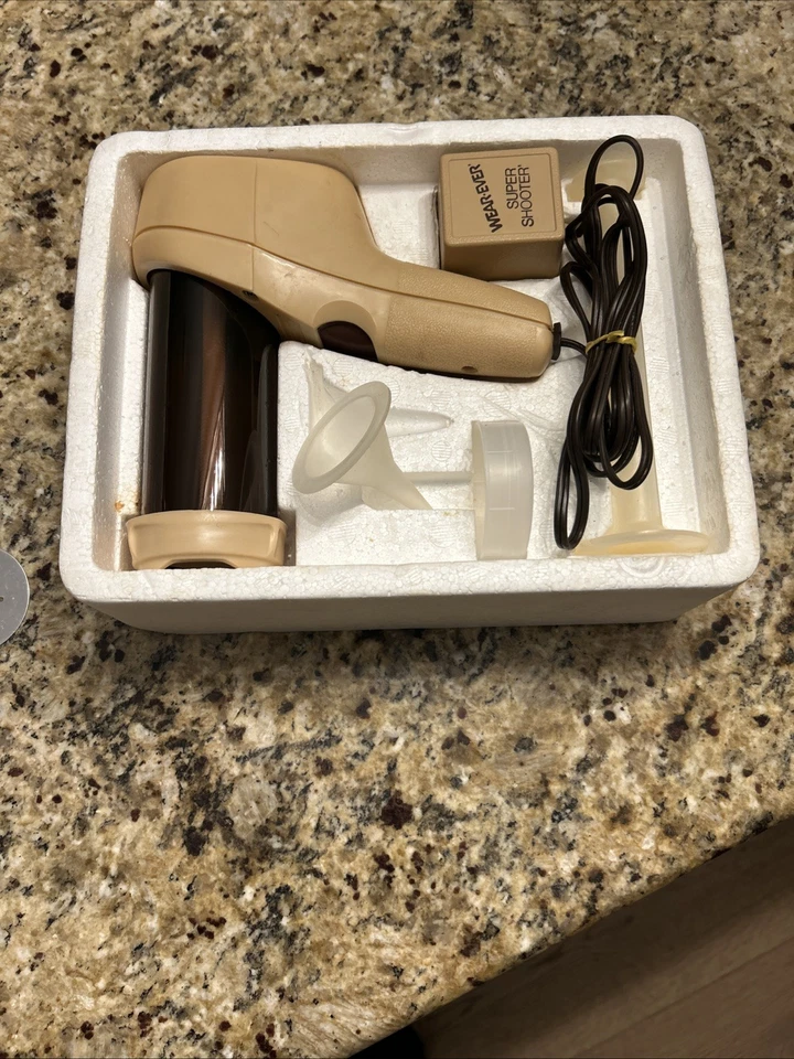 Электрический пресс для печенья Wear-Ever Super Shooter пищевой пистолет РАБОТАЕТ коробка и руководство винтажный - Изображение 3 из 4