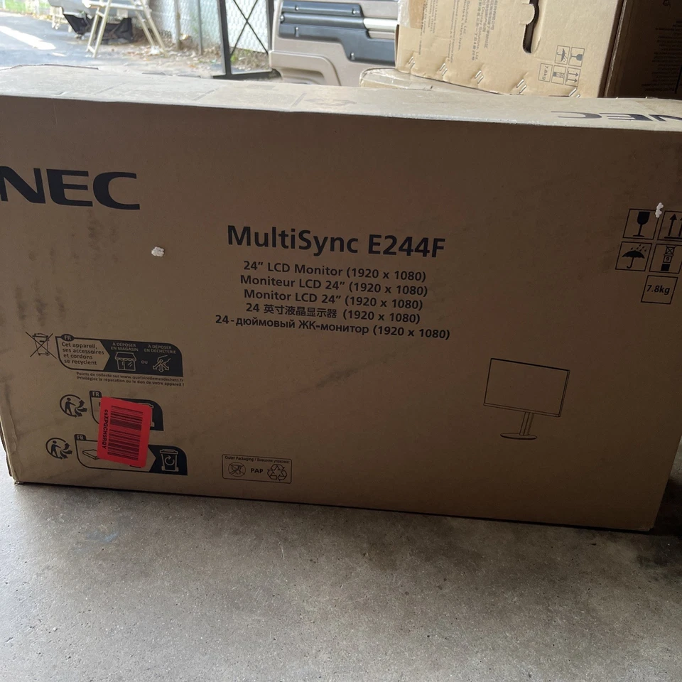 NEC MultiSync E244F 23.8" Monitor 1920x1080 60Hz 6ms - Image 2 of 4