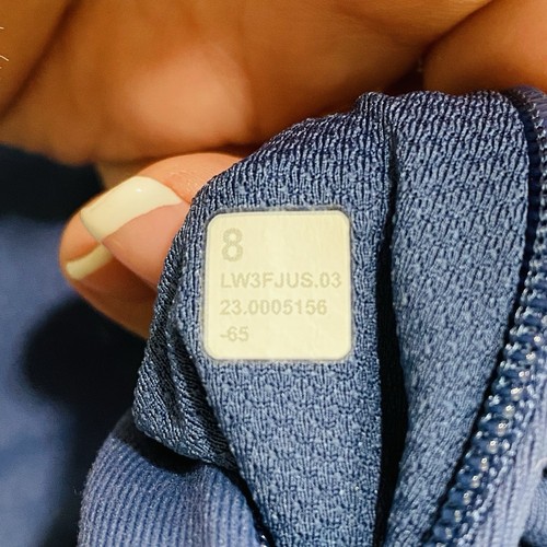 Lululemon Rulu Run Long-Sleeve Shirt Womens Size 8 Blue Running Top Athletic - Picture 8 of 10