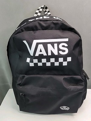 Vans Off The Wall Realm Black White Checkerboard Backpack- Excellent Condition! 