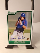 2006 Bowman Ian Kinsler White Parallel Auto Rc 120 Texas Rangers