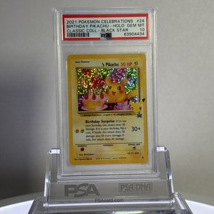 Birthday Pikachu Psa 10 for sale | eBay