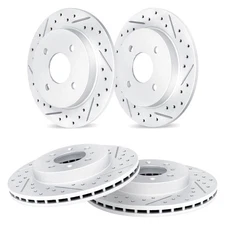 For Acura EL 01-05 R1 Concepts Drilled & Slotted Front & Rear Brake Rotor Set