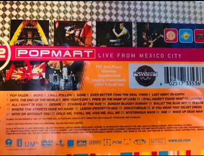 U2 - Popmart: Live from Mexico City (DVD, 2007) 602517335363