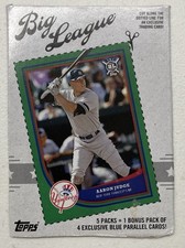 2018 Topps Big League Aaron Judge Green Uncut Box Cut Out New York Yankees B4
