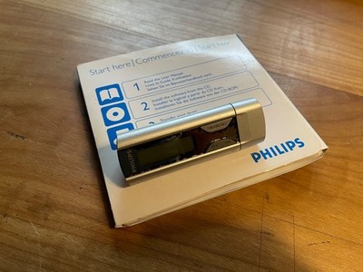 VINTAGE PHILIPS SA1100/02 GO GEAR 512MB MP3 PLAYER SILBER (Retro digital Musik)