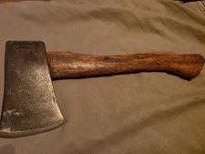 Collins 1 1/4 lb embossed Hatchet axe With Collins Hickory Handle 