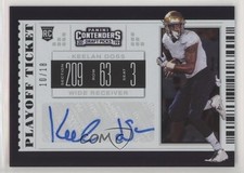 2019 Contenders Draft Picks College Playoff Ticket 10/18 Keelan Doss Auto 6ks