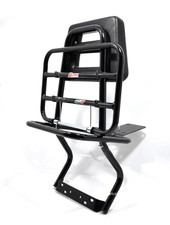 PORTAPACCHI POSTERIORE PIAGGIO VESPA PX PE 125 150 200 CON SCHIENALE NERO FACO
