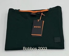 Boss Men's Crewneck Short Sleeve Tee, Green, Size L