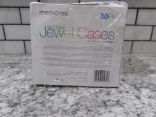 Memorex 30PK Slim Clear Jewel Cases, CD, DVD