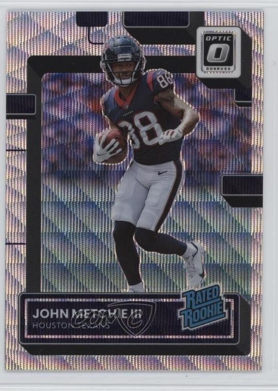 2022 Panini Donruss Optic Rated Rookie Wave Prizm /300 John Metchie III #217 3hd