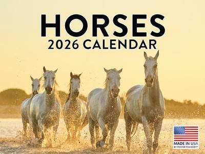 Horse Calendar 2026 Horses Monthly Wall Calender 12 Month 12x18
