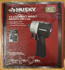Husky 12 Compact Impact Wrench Air Tool H4435 - Black... Free Sh