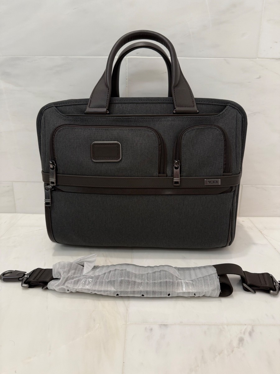 Tumi Alpha 3 Expandable Organizer Laptop Brief Retail Anthracite