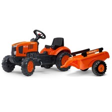 Kubota M7171 Pedal Tractor With Trailer By Falk FA2065AB