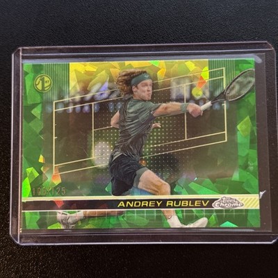 2024 Topps Chrome Sapphire Tennis #34 Andrey Rublev Green Refractor /125