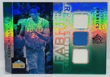 2005-06 Reflections Andre Miller RARE GAME-USED Jersey Patch /10 Emerald Nuggets